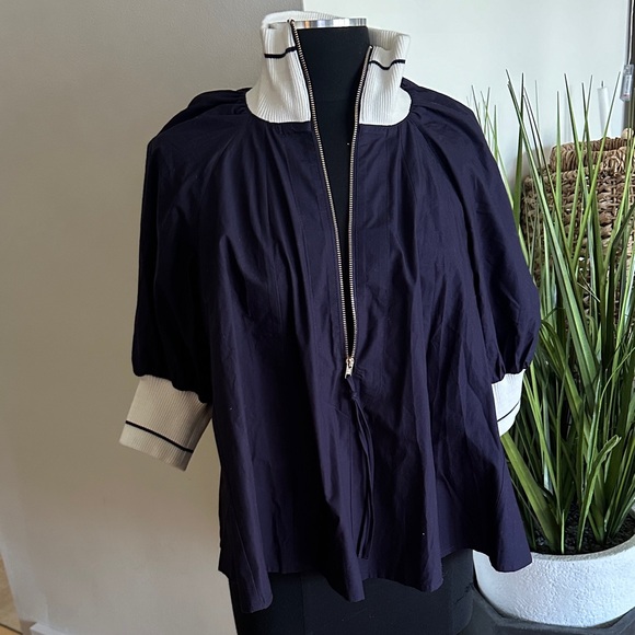 BNWT - Anthropologie Sporty Henley Swing Top - Medium - Picture 4 of 11